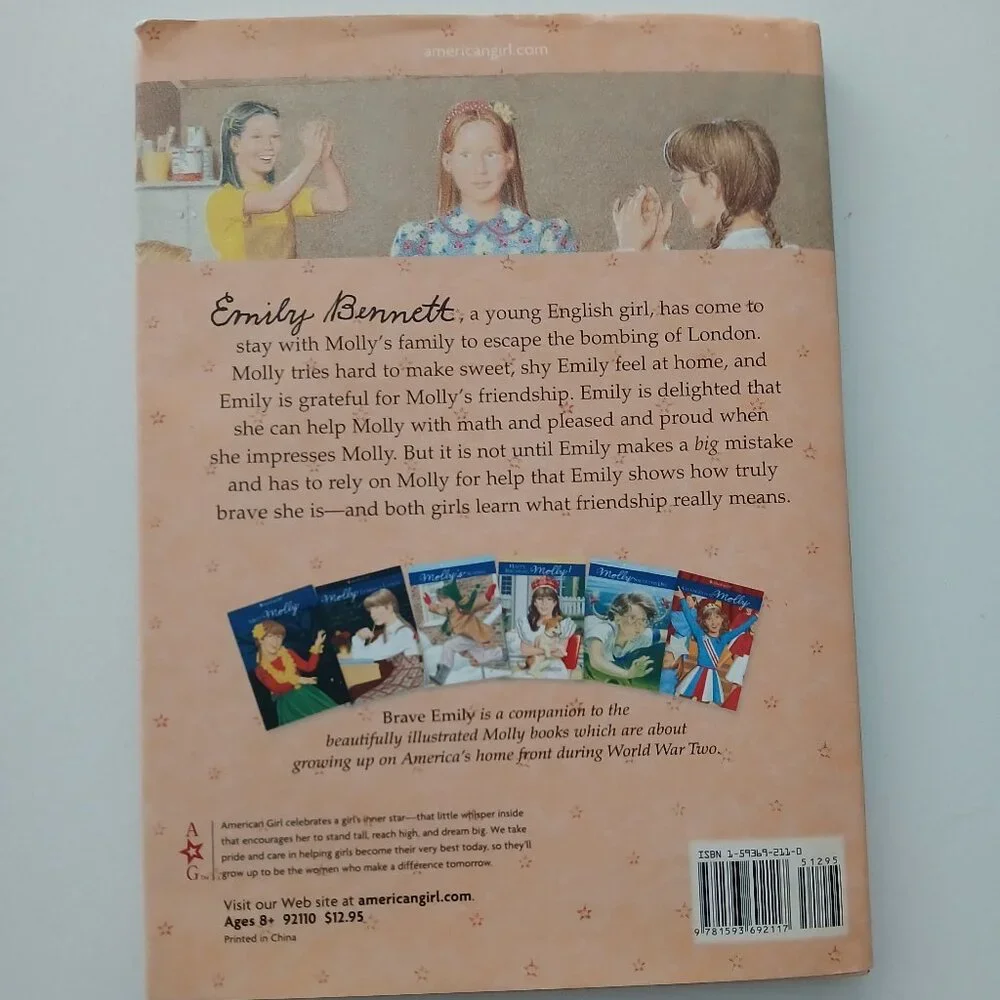American Girl Book - Brave Emily Hardcover - like new